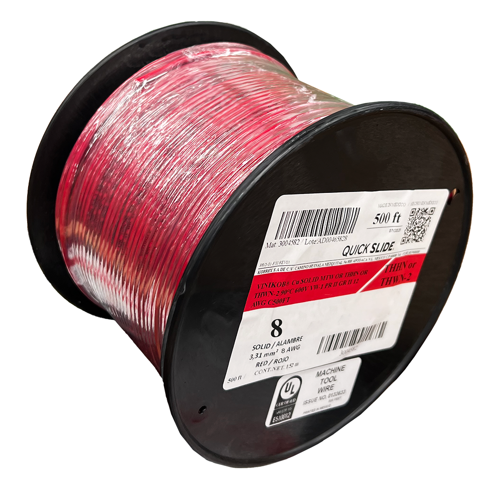 THHN #10 Stranded RED Wire, Copper Conductor (500ft Spool) | World THHN #10 Stranded RED Wire, Copper Conductor (500ft Spool) | World