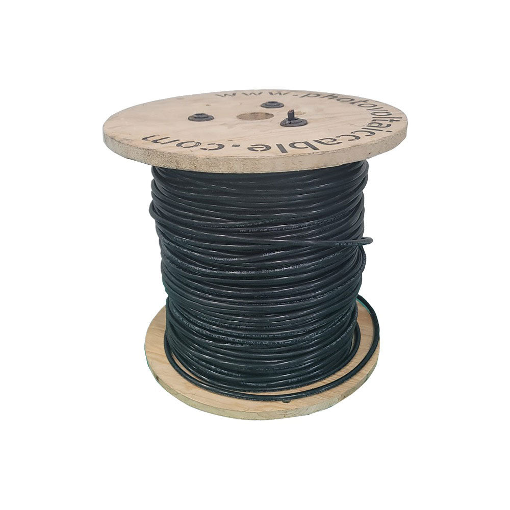 PV Wire 12 AWG 2000 Volts 500 Feet Black