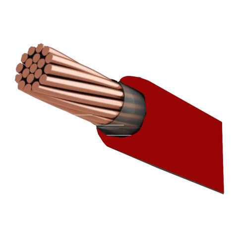 Cable fotovoltaico 10AWG 2000 voltios 1000 pies rojo