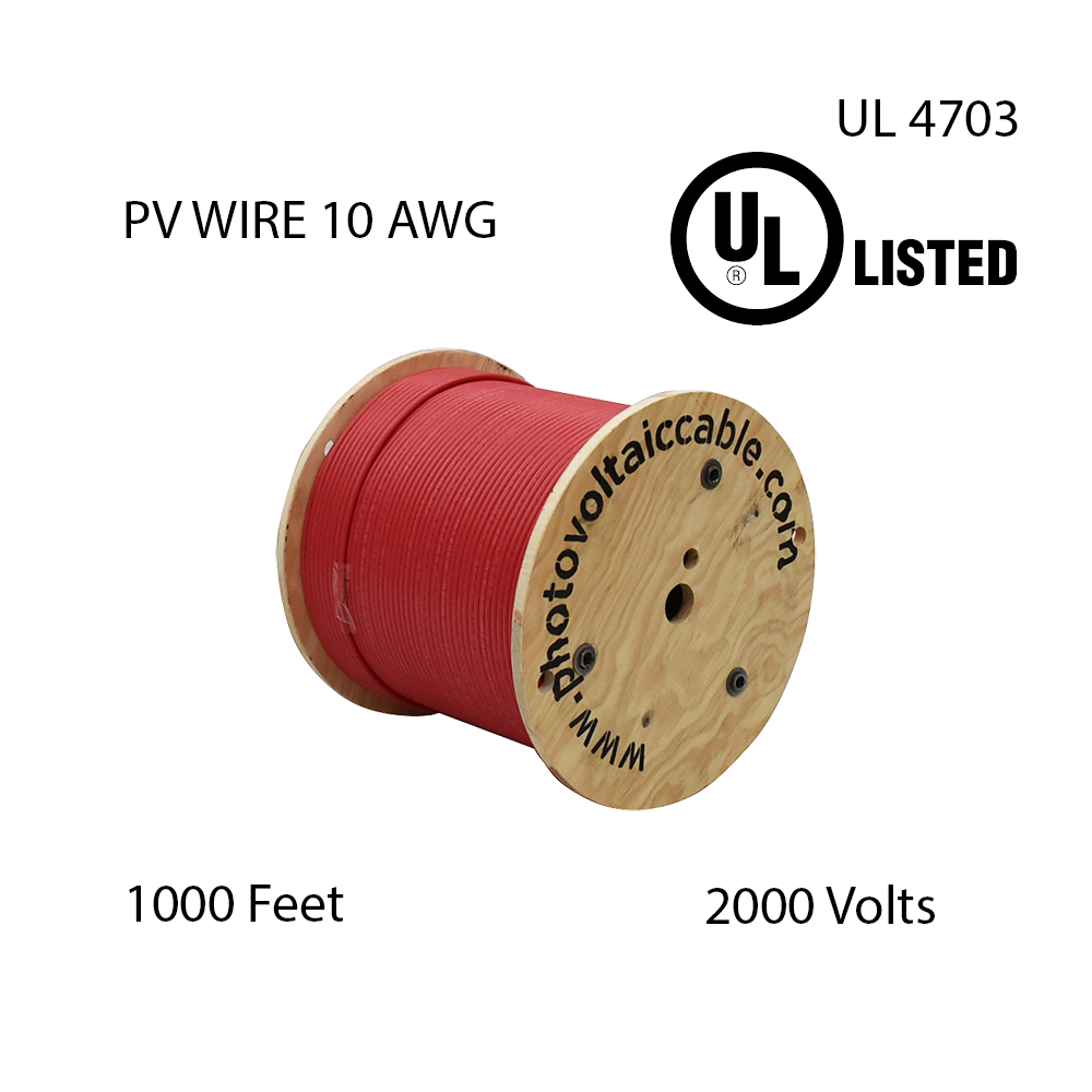 Photovoltaic Cable 10 AWG 2000 Volts