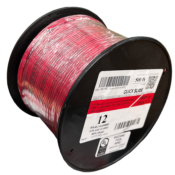 thumbnail image 2 of Remington 12 AWG Solid THHN Wire – 50 Ft Red, 600V Building Wire 2 of 5